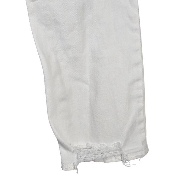 Risen Vintage Wash Straight Leg White Denim Jeans High Rise RDP5256 30/11 - Picture 9 of 13